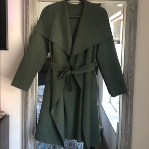 COPY - Wool Olive Green Trench Coat from Portugal